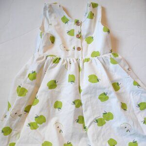 Jane+Jo green apples knit tiered dress size 8 NWT